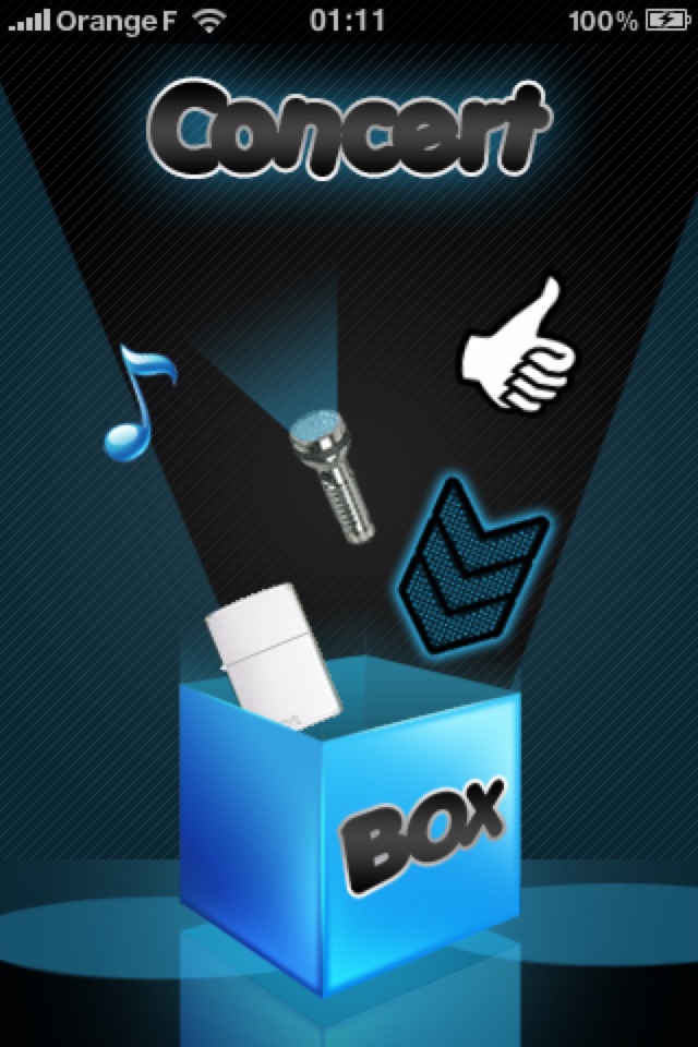 Concert Box sur iPhone — capture 1