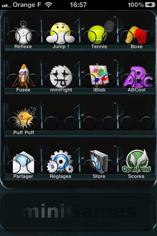 MiniGames sur iPhone — capture 1